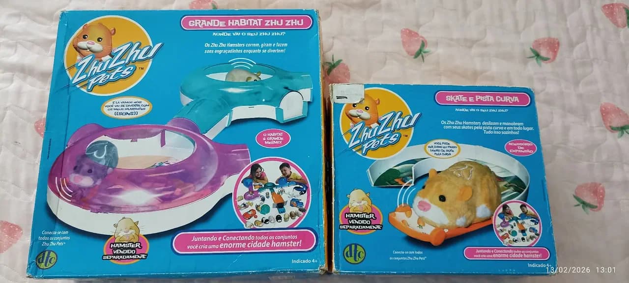 Zhu Zhu Pets - Grande Habitat + Pista de Skate + Hamster funcionando